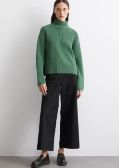DfC Turtleneck-Strickpullover loose aus Heavy Weight Cotton