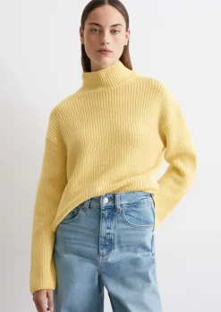 DfC Turtleneck-Strickpullover loose aus Heavy Weight Cotton