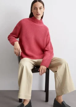 DfC Turtleneck-Strickpullover loose aus Heavy Weight Cotton