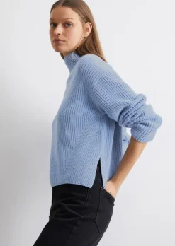 DfC Turtleneck-Strickpullover loose aus Heavy Weight Cotton