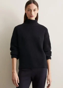 DfC Turtleneck-Strickpullover loose aus Heavy Weight Cotton
