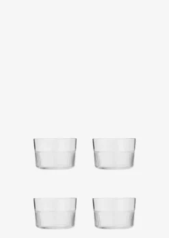 Flaches Wasserglas Model Moments im 4er-Set