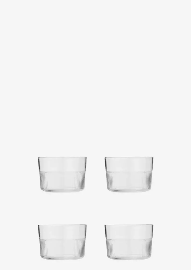 Flaches Wasserglas Model Moments im 4er-Set
