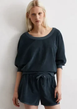 Frottee-Sweatshirt regular aus softem Baumwolle-Mix