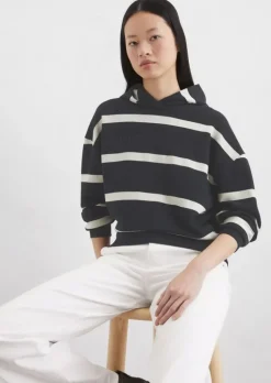 Gestreiftes Hoodie relaxed aus Organic Cotton