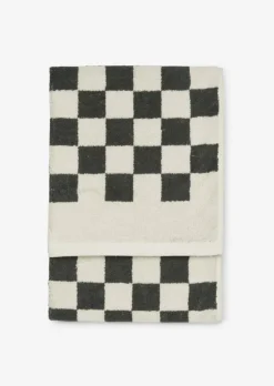 Gästehandtuch Model Checker mit Jacquard-Karomuster
