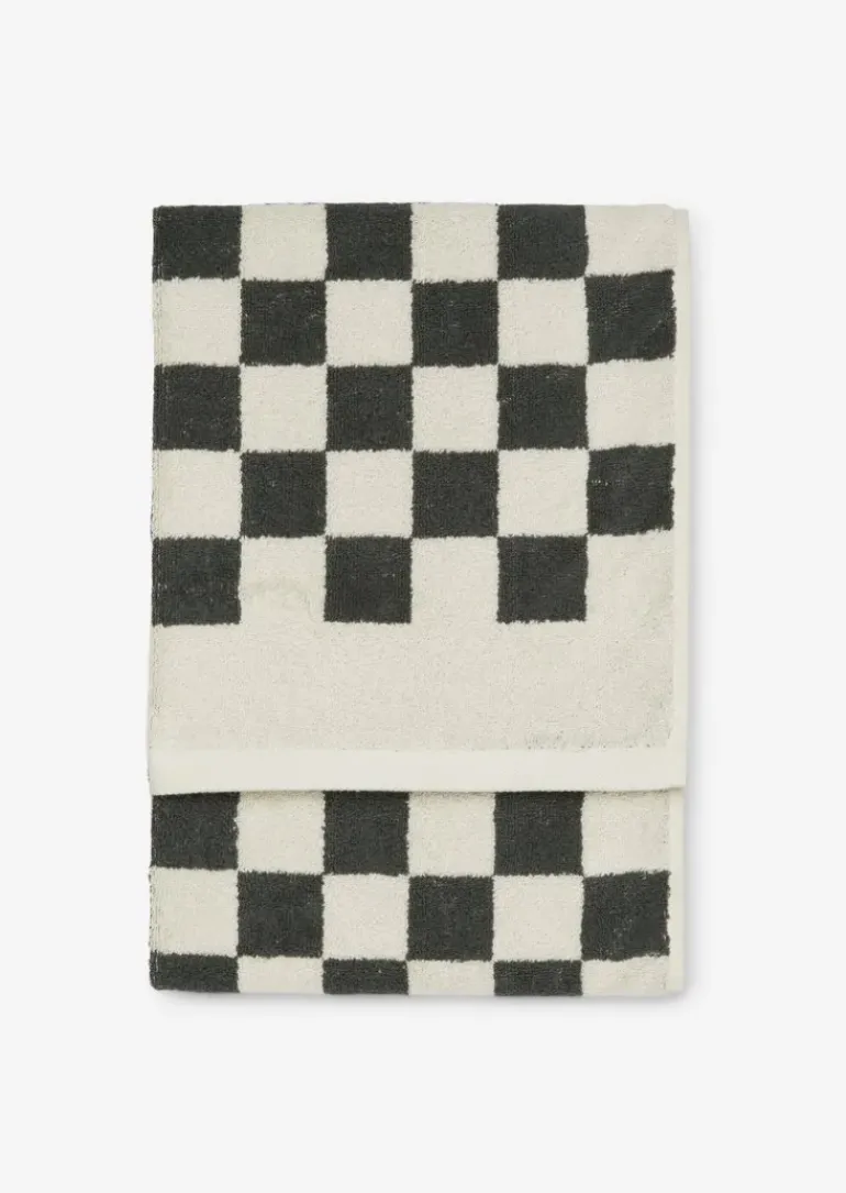 Gästehandtuch Model Checker mit Jacquard-Karomuster