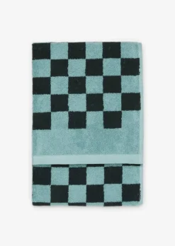 Gästehandtuch Model Checker mit Jacquard-Karomuster
