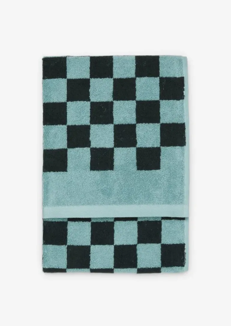 Gästehandtuch Model Checker mit Jacquard-Karomuster