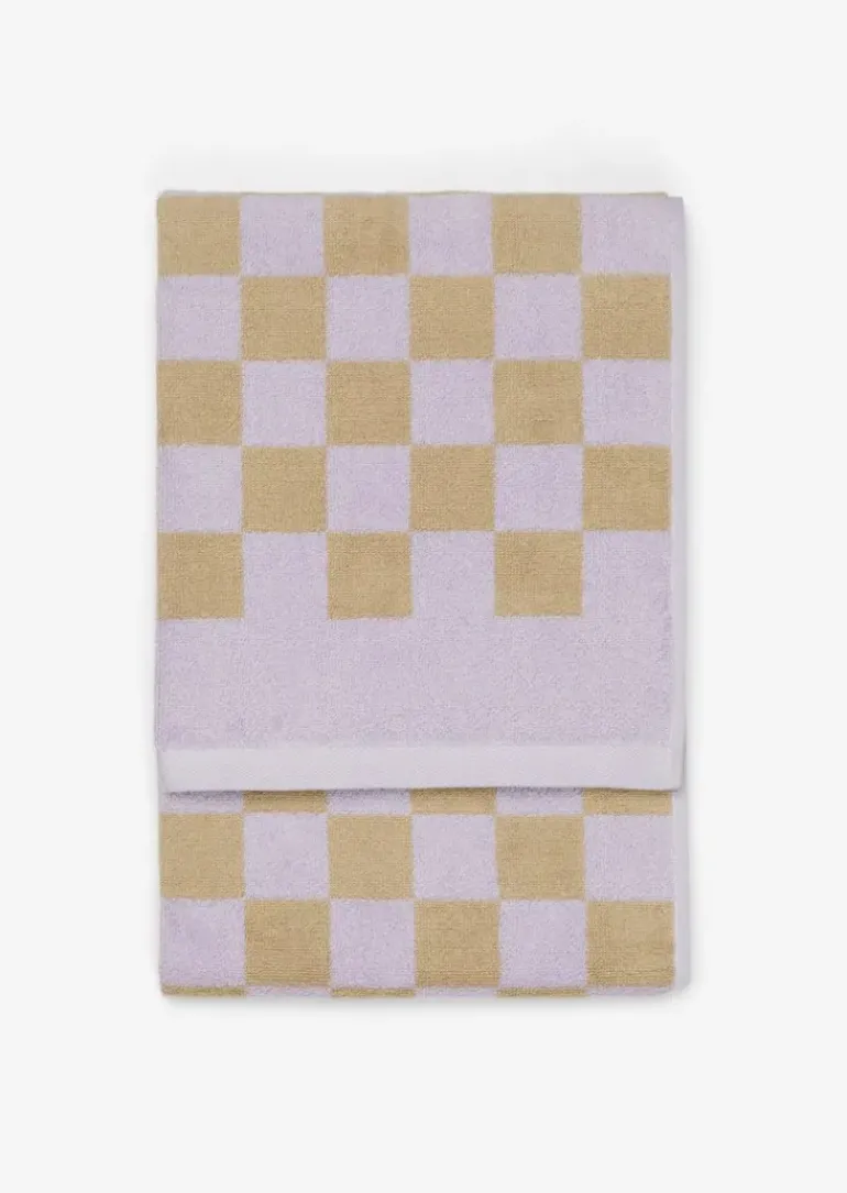 Gästehandtuch Model Checker mit Jacquard-Karomuster