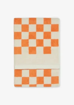 Gästehandtuch Model Checker mit Jacquard-Karomuster