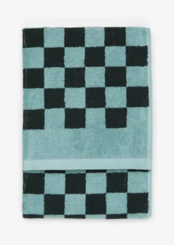 Handtuch Model Checker mit Jacquard-Karomuster