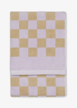 Handtuch Model Checker mit Jacquard-Karomuster