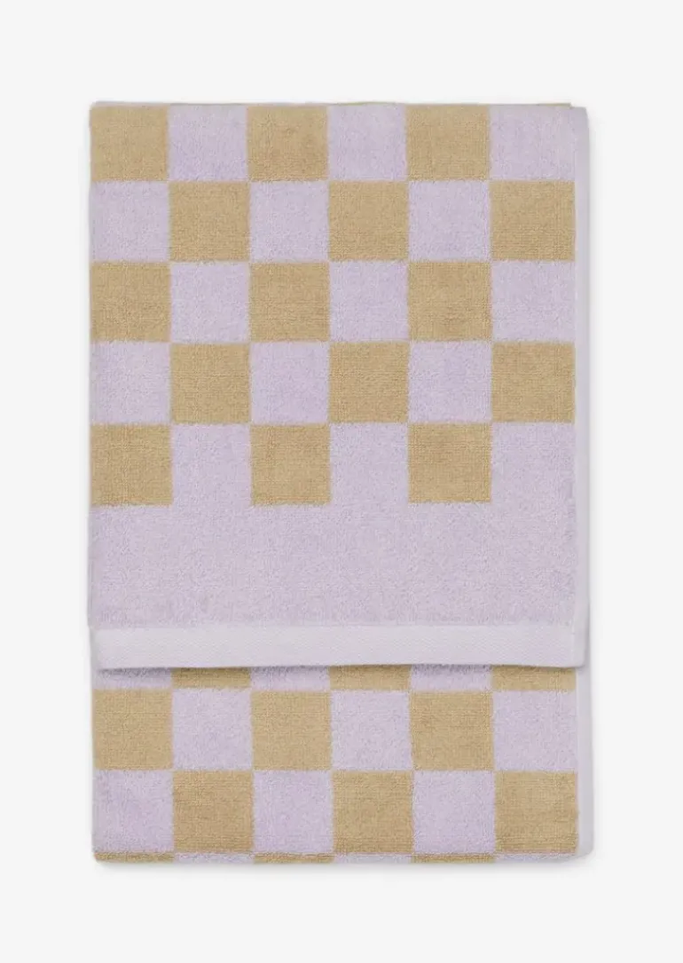 Handtuch Model Checker mit Jacquard-Karomuster