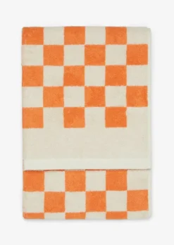 Handtuch Model Checker mit Jacquard-Karomuster