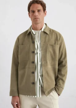 Hemdjacke regular aus softem Ziegenleder