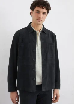 Hemdjacke regular aus softem Ziegenleder