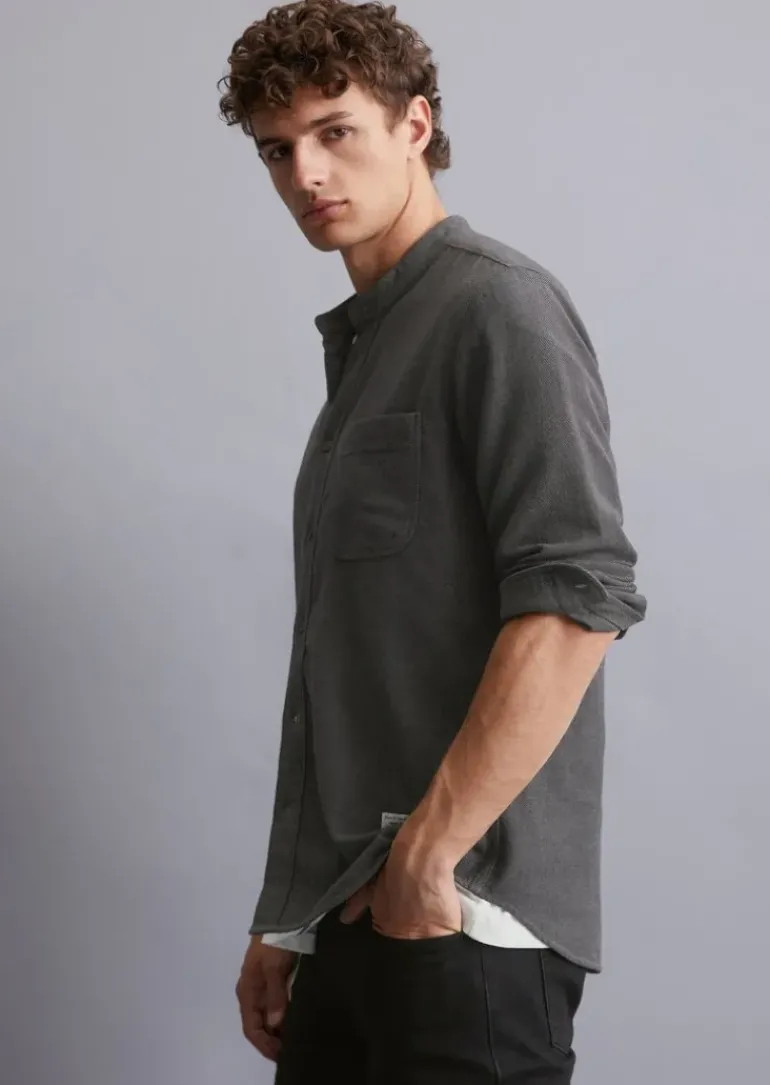 Hemd regular aus weichem Bio-Baumwoll-Twill