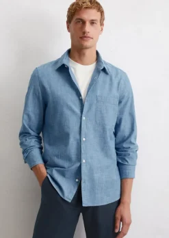 Hemd shaped aus leichtem Bio-Baumwoll-Chambray