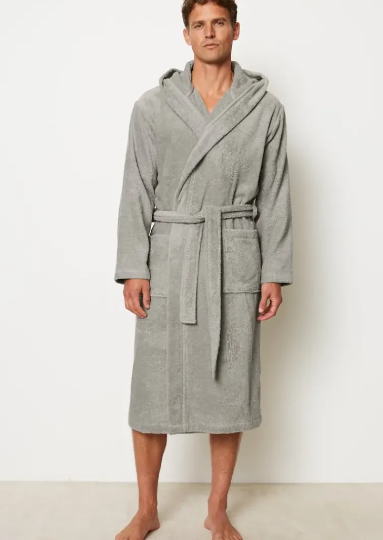 Herren-Bademantel Model Timeless mit Kapuze