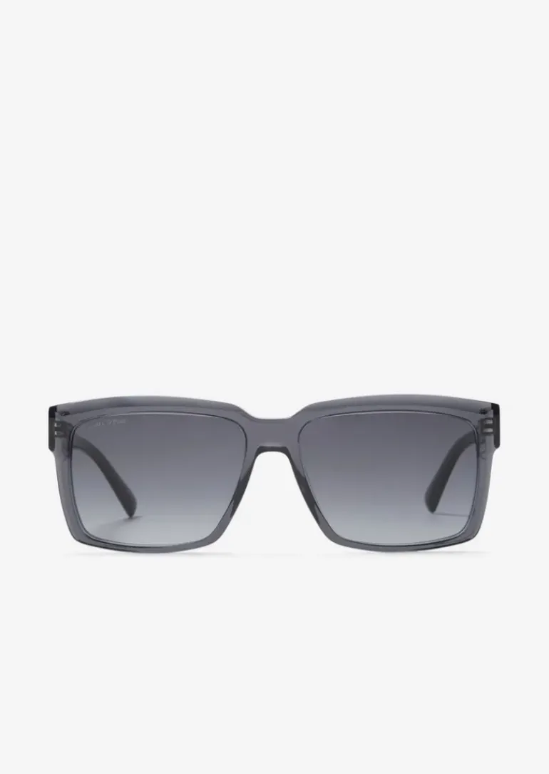Herren-Sonnenbrille in moderner rechteckiger Form