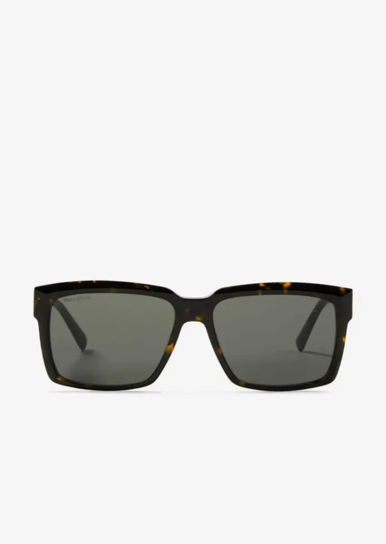 Herren-Sonnenbrille in moderner rechteckiger Form