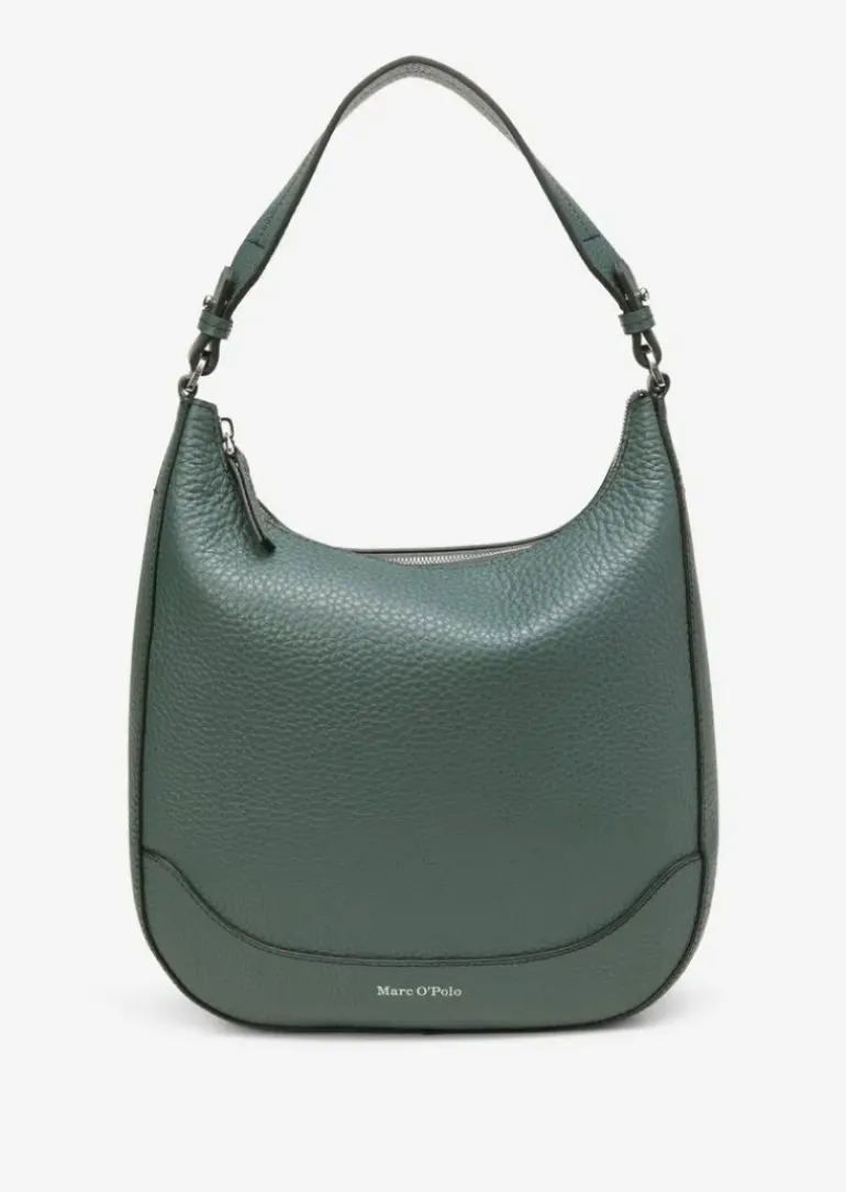Hobo Bag medium aus genarbtem Rindleder