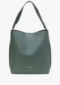 Hobo Bag medium aus genarbtem Rindleder