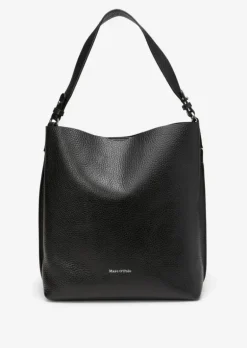 Hobo Bag medium aus genarbtem Rindleder