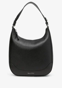 Hobo Bag medium aus genarbtem Rindleder