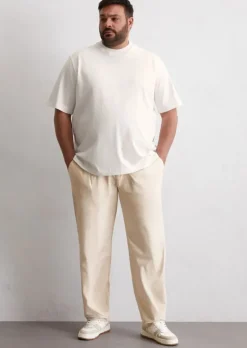 Hose Model Osby pleats tapered aus Bio-Baumwoll-Stretch-Popeline