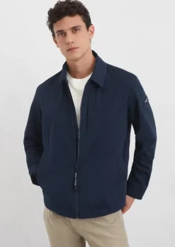 Jacke aus wasserabweisendem Materialmix