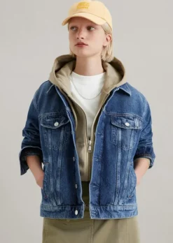 Jeansjacke oversize aus Organic Cotton