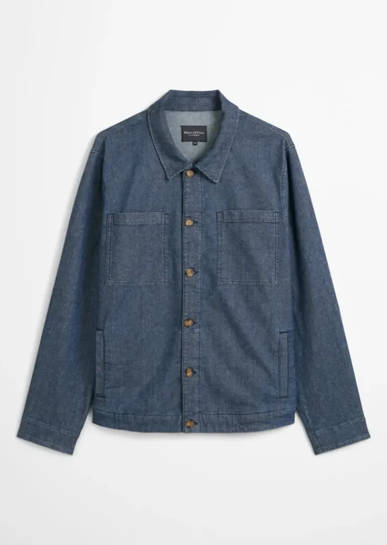 Jeansjacke regular aus Bio-Baumwoll-Hanf-Mix