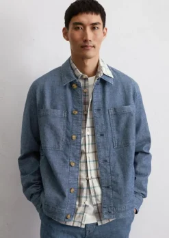 Jeansjacke regular aus Bio-Baumwoll-Hanf-Mix