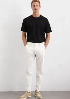 Jeans Model Accilo tapered aus Bio-Baumwolle und Leinen