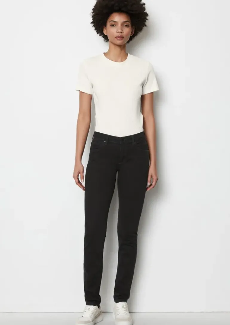 Jeans Model Alva slim aus stretchigem Bio-Baumwoll-Mix