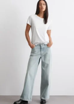 Jeans Model Fnja wide aus Organic-Cotton-Lyocell-Mix