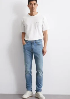 Jeans Model Sjöbo shaped in lässiger Cross-Hatch-Denim Struktur
