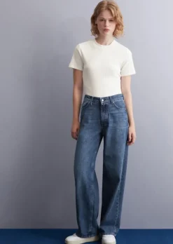 Jeans Model Tomma wide aus Baumwolle ohne Stretch