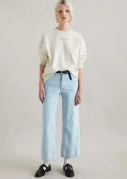 Jeans Model Tomma wide cropped made with Orange Fiber