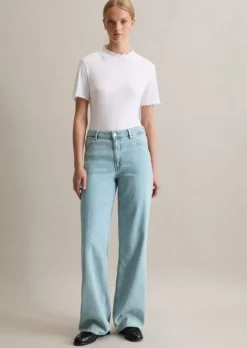 Jeans Model Tomma wide mit recyceltem Leinen aus Frankreich