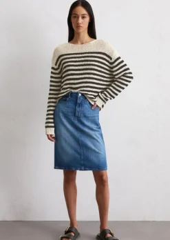 Jeansrock regular aus Organic Cotton-Stretch