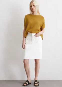 Jeansrock slim aus Organic Cotton-Lyocell-Mix