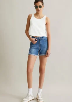 Jeans-Shorts Model Ylvi regular aus Organic Cotton-Stretch