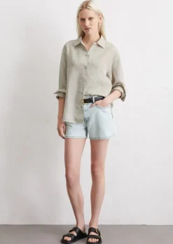 Jeans-Shorts regular aus leichtem Stretch-Denim