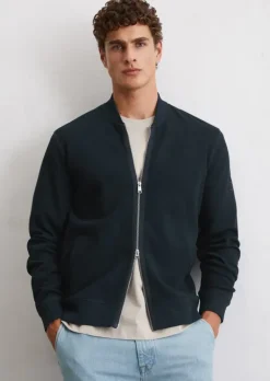 Jerseyjacke regular aus Bio-Baumwolle mit Struktur