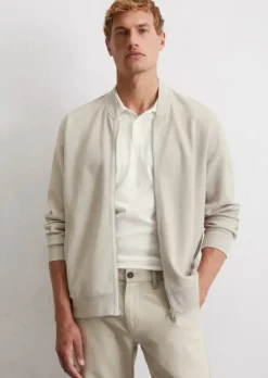 Jerseyjacke regular aus Bio-Baumwolle mit Struktur