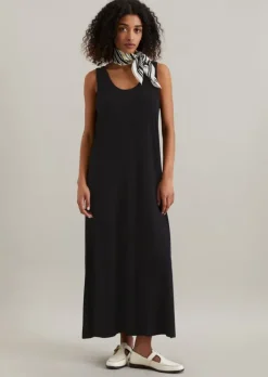 Jerseykleid relaxed aus fließendem Viskose-Stretch