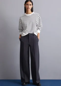 Jersey Straight Leg Pants aus kompakter Interlock-Qualität